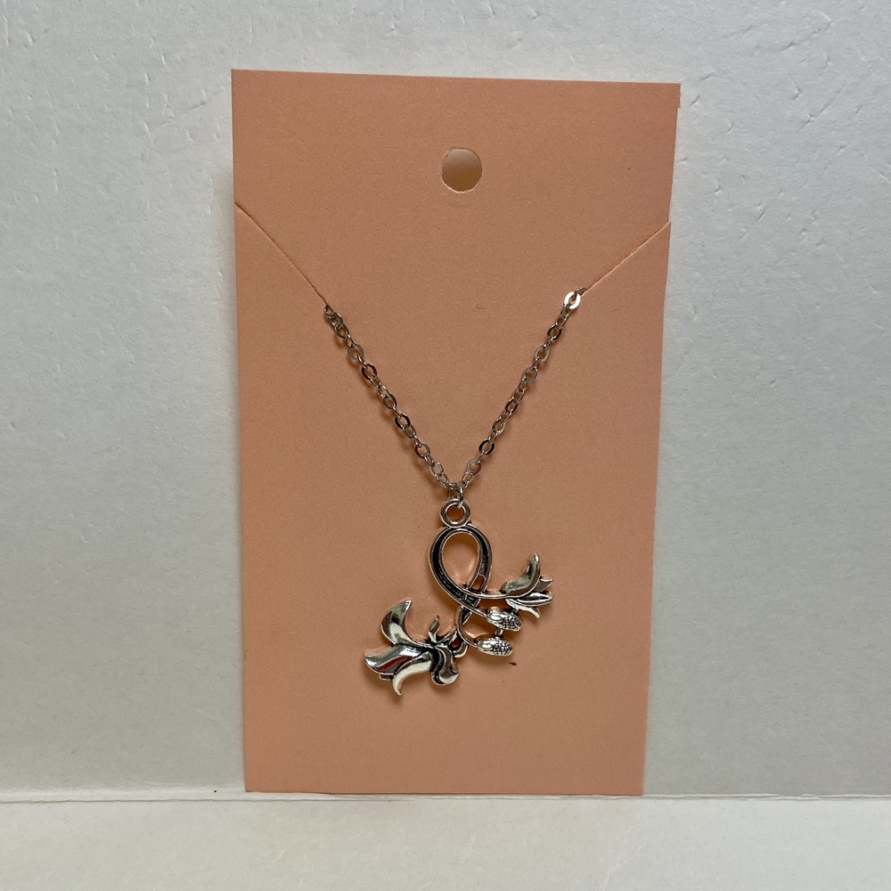 Canna Lily Charm Necklace